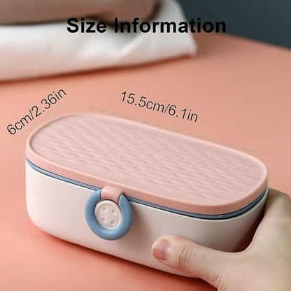 Sewing Kit with Case, Portable Sewing Box Organizer, Needle and Thread Kit with 20 Color Threads, Self Threading Needles, Scissors, Tape Measure, Buttons, Safety Pins for Adults, Travel, Home - Image 5