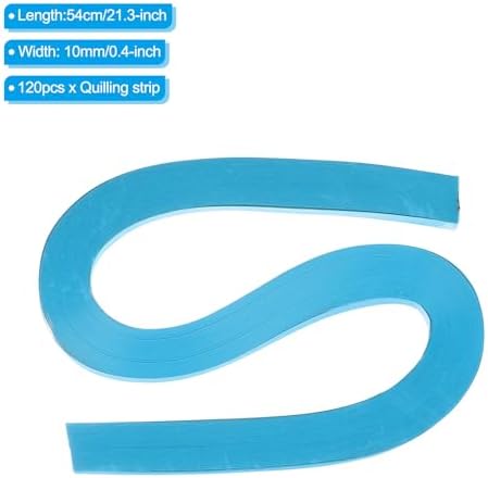 PATIKIL 120pcs Quilling Strips Paper 3/8"(10mm) 54cm Origami Paper Quilling Strip for Art DIY Hand Craft Christmas, Navy Blue - Image 2
