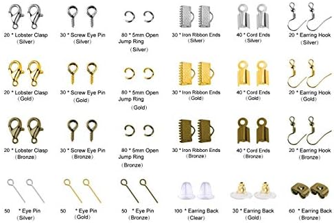PAXCOO Jewelry Making Supplies Kit - Repair Tools with Accessories, Pliers, Findings, Beading Wires for Adults and Beginners - Image 2