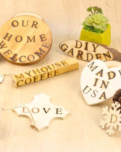36Pc 1/2" Letters & Numbers Branding Iron Kit for Wood Leather Hats - Image 4