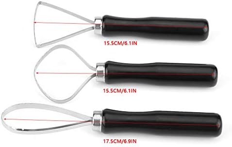 Clay, Air Dry Clay 3 Pcsset Wood Pottery Clay Clay Kit with Steel Flat Wire Sculpture Big Loop Tool - Image 5