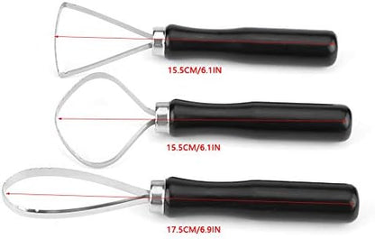 Clay, Air Dry Clay 3 Pcsset Wood Pottery Clay Clay Kit with Steel Flat Wire Sculpture Big Loop Tool - Image 5