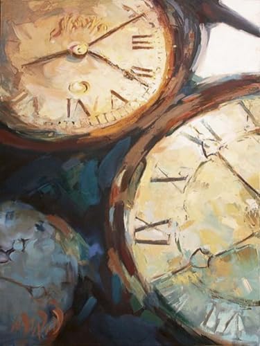 XSJDBYYQ Paint by Numbers Kit for Adults Beginner,Clock Oil Painting Kit Adult Paint by Number Kits on Canvas, Paint by Easy Acrylic Painting Home Wall Decor 12x16 Inch by Unknown