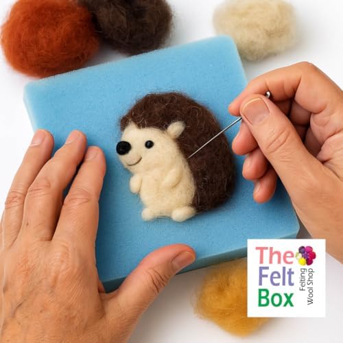 The Felt Box Needle Felting Wool Carded Batts Shade Pack 100 Grams 3.5 Oz -Brown - Image 4