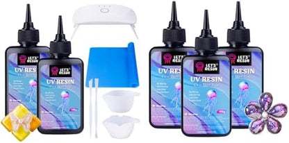LET'S RESIN UV Resin Starter Kit and 300g Low Viscosity UV Resin by LETSRESIN