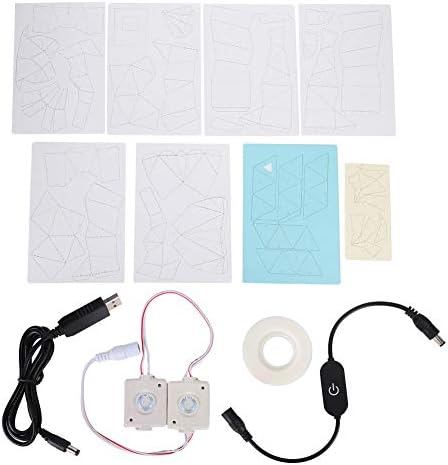 Ycauty Boardattack Papercraft DIY Kit Creative Crafts for Kids and Adults, USB Powered Educational Toy, 8 Cards, Exciting - Image 6