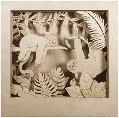 RAYHER Diorama, Wood Natural, 24x24x6.5 cm by Rayher