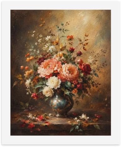 Bozfoxa Paint by Numbers Kit for Adults Beginner Autumn Floral Vase by Unknown