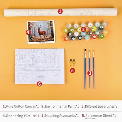 TUMOVO Paint by Numbers for Adults and Beginners Elk - Image 3