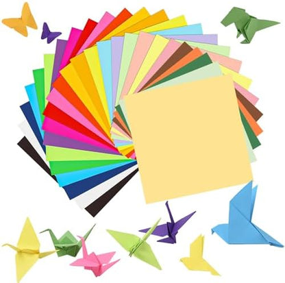 300 Sheets Origami Paper 25 Color Double Sided Origami Paper 6x6 by SiluFlorid