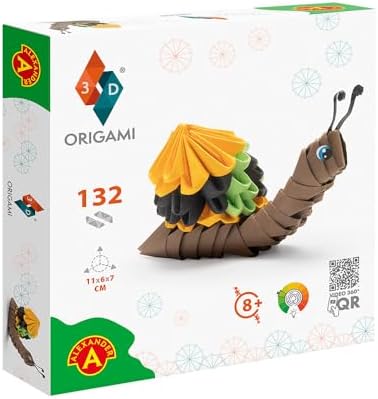 Origami 3D - Beautiful 3D Paper Sculpture with Patented Components and understandable Building Instructions, from 8 Years (Snail) - Image 2