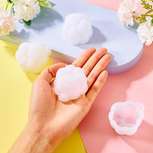 4Pcs Paw Print Silicone Mold Cat Dog Footprint Resin Casting Pendants Molds for Keychain Crafts Epoxy Resin Jewelry Making 54x48mm - Image 5