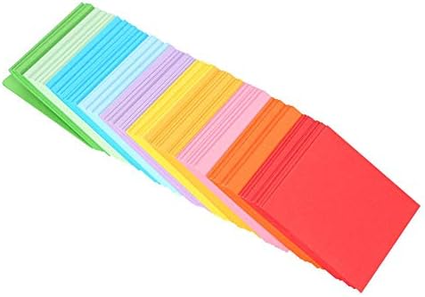 Fdit Origami Paper, 520 pcs 10 Colors 5x5 cm Paper for Origami Crane, Rose, Flowers, Airplanes, Hearts - Image 4