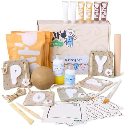 Pott'd Mini Pottery Kits | Air Dry Clay Pottery Kit for Adults | Includes Paints, Brushes, and Potters Tools | Free Online Step-by-Step Tutorial | Perfect for Beginners | Bring The Studio to Your Home by Pottd