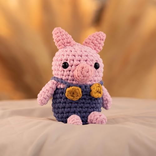 Amigurumi Crochet Kit with Step-by-Step Video Tutorials - Penny the Pig - Image 5