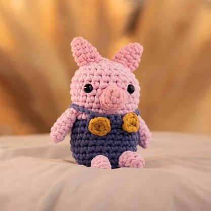 Amigurumi Crochet Kit with Step-by-Step Video Tutorials - Penny the Pig - Image 5