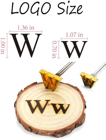 1" Letter W Branding Iron 2Pcs, Upper & Lower Case Wood Branding Iron - Image 2