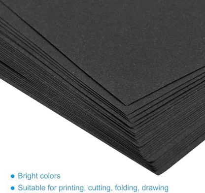 MECCANIXITY 100 Sheets Origami Paper Double Sided Black 6x6 Inch Square Sheet for Art Craft Project, Beginners, Gifts Decor - Image 4
