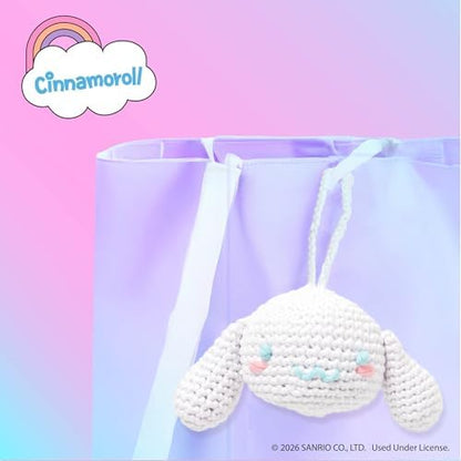 Hello Kitty® and Friends Crochet Kit – Cinnamoroll™ Bag Charm, Sanrio Crochet Kit for Beginners with Yarn, Starter Hooks, Step-by-Step Tutorials, DIY Craft, Great Teen Gifts - Image 4