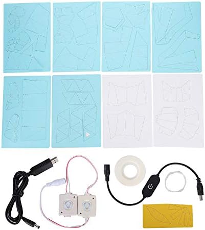 Adfaga Boardattack Papercraft Kit DIY Handmade Creative Craft Set with LED Lights USB Powered Educational for Teens Adults Home Decoration Art Project Complete Starter Package by Unknown
