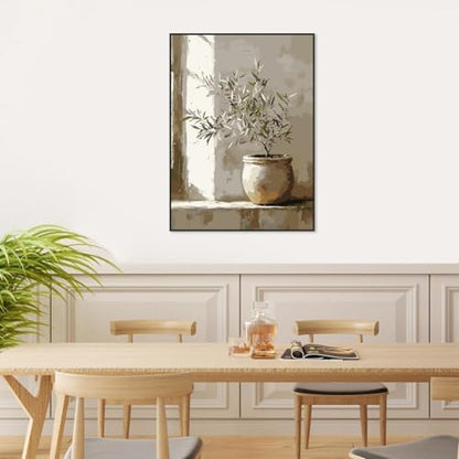YOLENIX Olive Tree Paint by Numbers Kit for Adults Beginner (Without Frame) - Image 3