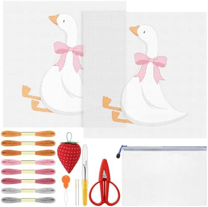 XunYee Needlepoint Canvas Kit, Silly Goose by XunYee