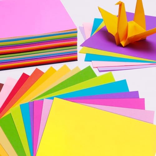 EPPINGWIN 220 Sheets Origami Paper, 20 Colors Colored Paper, 6"×6" Square Paper, Origami Kit with Craft Guide - Image 5