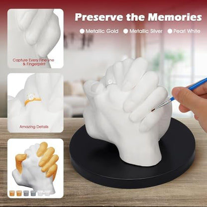 LTDSOAR Hand Casting Kit for Couples & Family with Practice Kit - Image 3