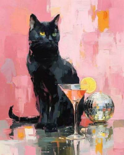TELMOXA Cat Paint by Numbers Kit for Adults, 16x16 in by Unknown