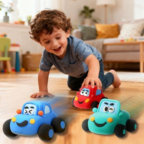 Air Dry Clay Kit for Kids - 3 Boxes Pull Back Car Making - Image 3