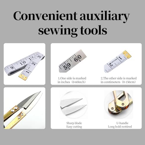 Obear 45-Piece Sewing Kit for Adults and Beginners,Big Eye Stainless Steel Sewing Needles Kit for Hand Sewing with Storage Box and Portable Pouch - Image 5