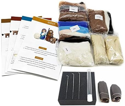 Feltsky Nativity Felting Kits for Adults Including Everything to Make - Craft Kits - Needle Felting Kits for Beginners - Height 4 inch - Image 6