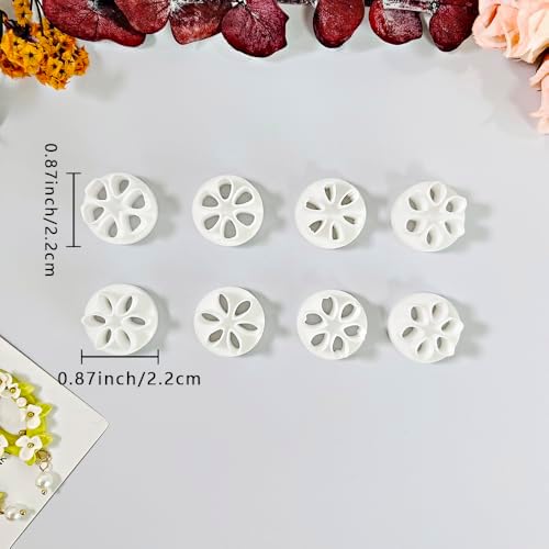 Xaekicr Polymer Clay Flower Petal Cutters – 8 Pcs Round Clay Cutters for 3D Floral Earrings, DIY Clay Tools for Polymer Clay Jewelry Making - Image 2