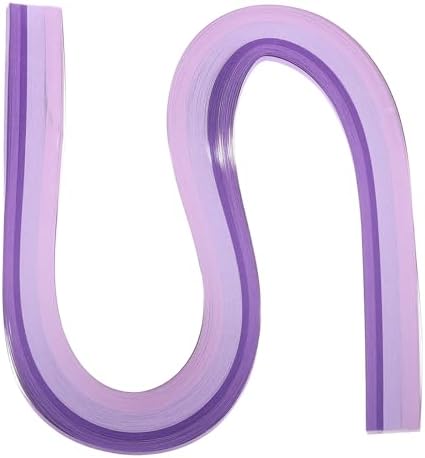 PATIKIL 540 x 3mm Rainbow Quilling Strips Paper Gradient Purple 120 Pcs by PATIKIL