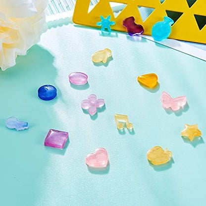 Geiserailie 22 Pieces Stud Earrings Resin Moulds Tiny Jewelry Silicone Jewelry Epoxy Casting Moulds with Stainless Steel Ear Studs and Earring Backs for Resin DIY Jewelry Making Supplies - Image 4