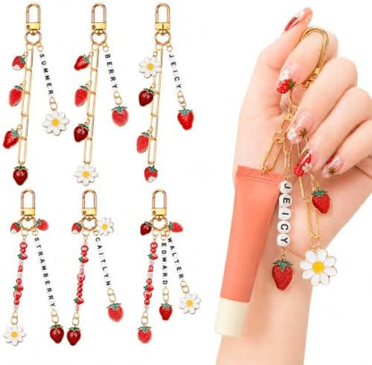 CraftyDream 558 Pcs Strawberry Charm Keychain Making Kit Christmas DIY Gift by CraftyDream