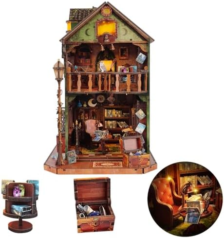 DIY Miniature House Kit Book Nook Kit for Adults to Build Mini Magic House by Flybean-WonderlandinYourHands