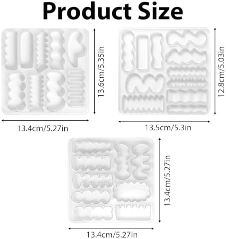 3PCS Hair Clip Silicone Molds, Resin Earring Casting Tool Crafts - Image 3