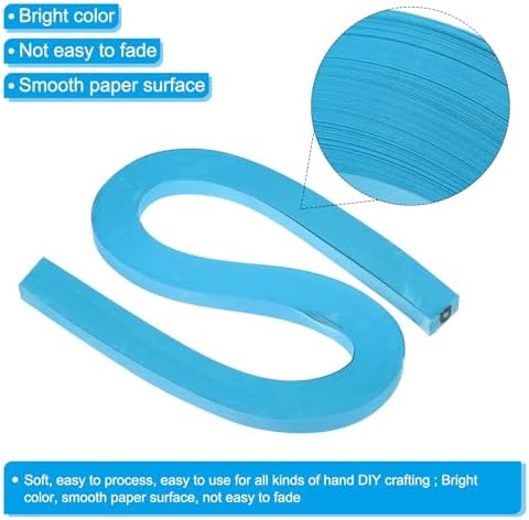PATIKIL 120pcs Quilling Strips Paper 3/8"(10mm) 54cm Origami Paper Quilling Strip for Art DIY Hand Craft Christmas, Navy Blue - Image 3