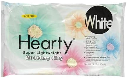Activa Hearty Lightweight Air Dry Clay, 5.25oz, Extra Fine and Smooth by SandtastikProducts