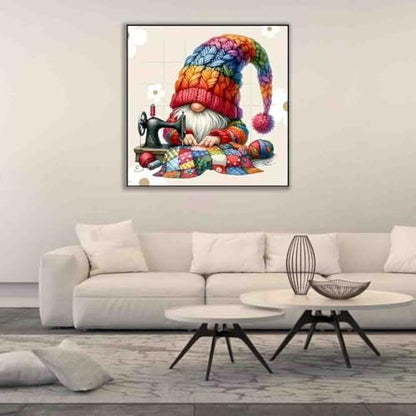DYAIANGMU Gnome Stamped Cross Stitch Kit for Adults 13.7x13.7 inches - Image 4