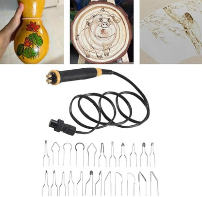 Wood Burner Pen with Antislip Grip for Beginners - Image 4