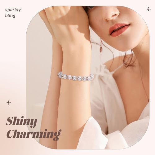 200pcs 10mm Rhinestone Beads for Jewelry Making, Crystal AB Shiny Round Disco Ball Beads Bulk, Sparkle Crystal Clay Christmas for Bracelet Baseball Necklace Earring Crafting and DIY - Image 3