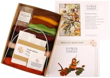 Wizardi Beginner Needle Felting Kit for Adults - Acorn Fairy. Fantasy Felting Kit 12cm Tall. Felting Tools. Wool Felting Supplies. Felt Crafts. Wool Felt. The Makerss - Image 3