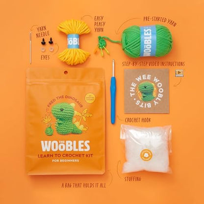 The Woobles Crochet Kit for Beginners (Fred the Dinosaur) - Image 3
