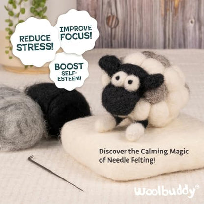 Woolbuddy Needle Felting Kit Starter Set (Farm Animals) for Beginner Adults - Image 5