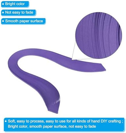 PATIKIL 240pcs Quilling Strips Paper, 3mm x 39cm Origami Paper Quilling Kits for Adults Beginner Art DIY Craft Christmas, Dark Purple - Image 3