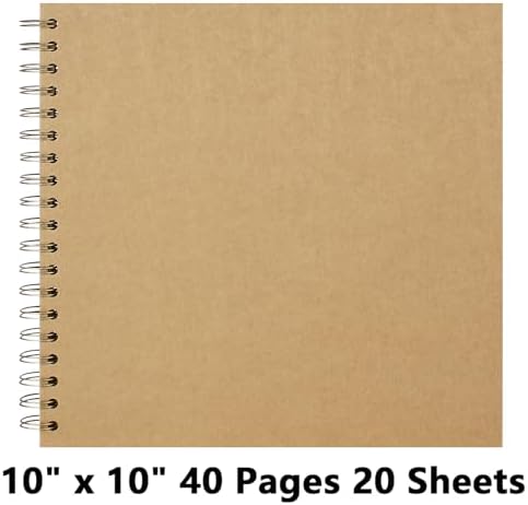 DIY Scrapbook Photo Album,40 Pages,10x10 Inch,Kraft - Image 5