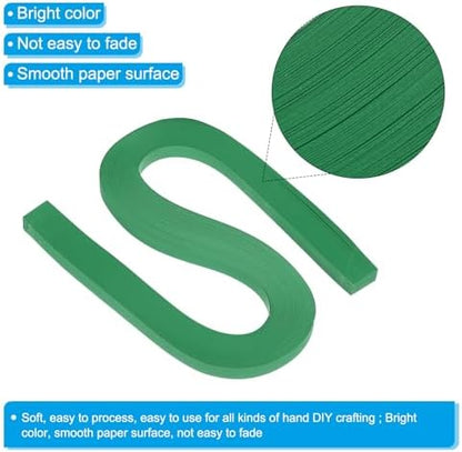 PATIKIL 240pcs Quilling Strips Paper 3/8"(10mm) 21"(54cm) Origami Paper Quilling Strip for Art DIY Hand Craft Christmas, Green - Image 3
