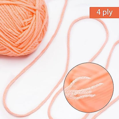 NICEEC 300g Soft Assorted Colors Yarn 100% Acrylic 870yds -Series 10 - Image 3